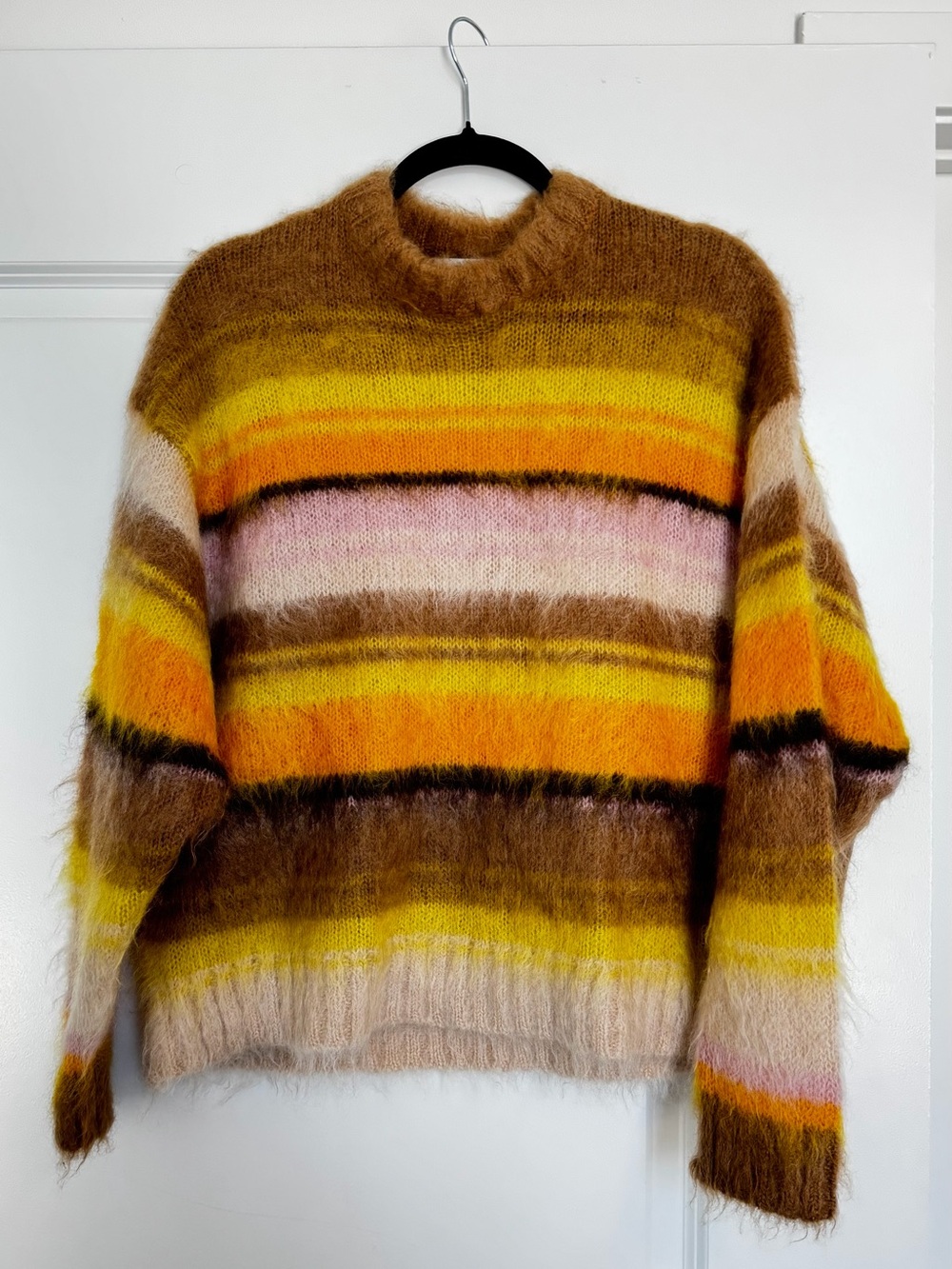 COS Striped Mohair Turtleneck Sweater NWOT